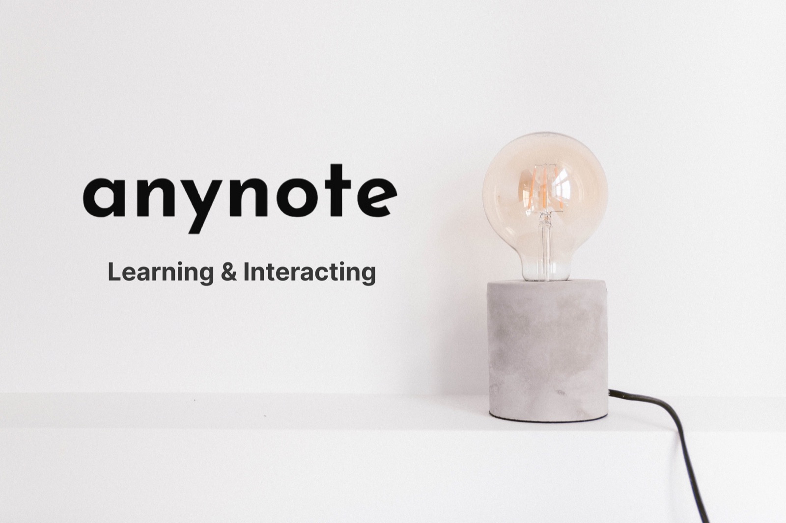 anynoteのサービス画面